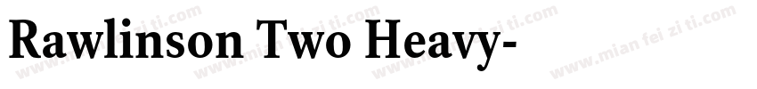 Rawlinson Two Heavy字体转换